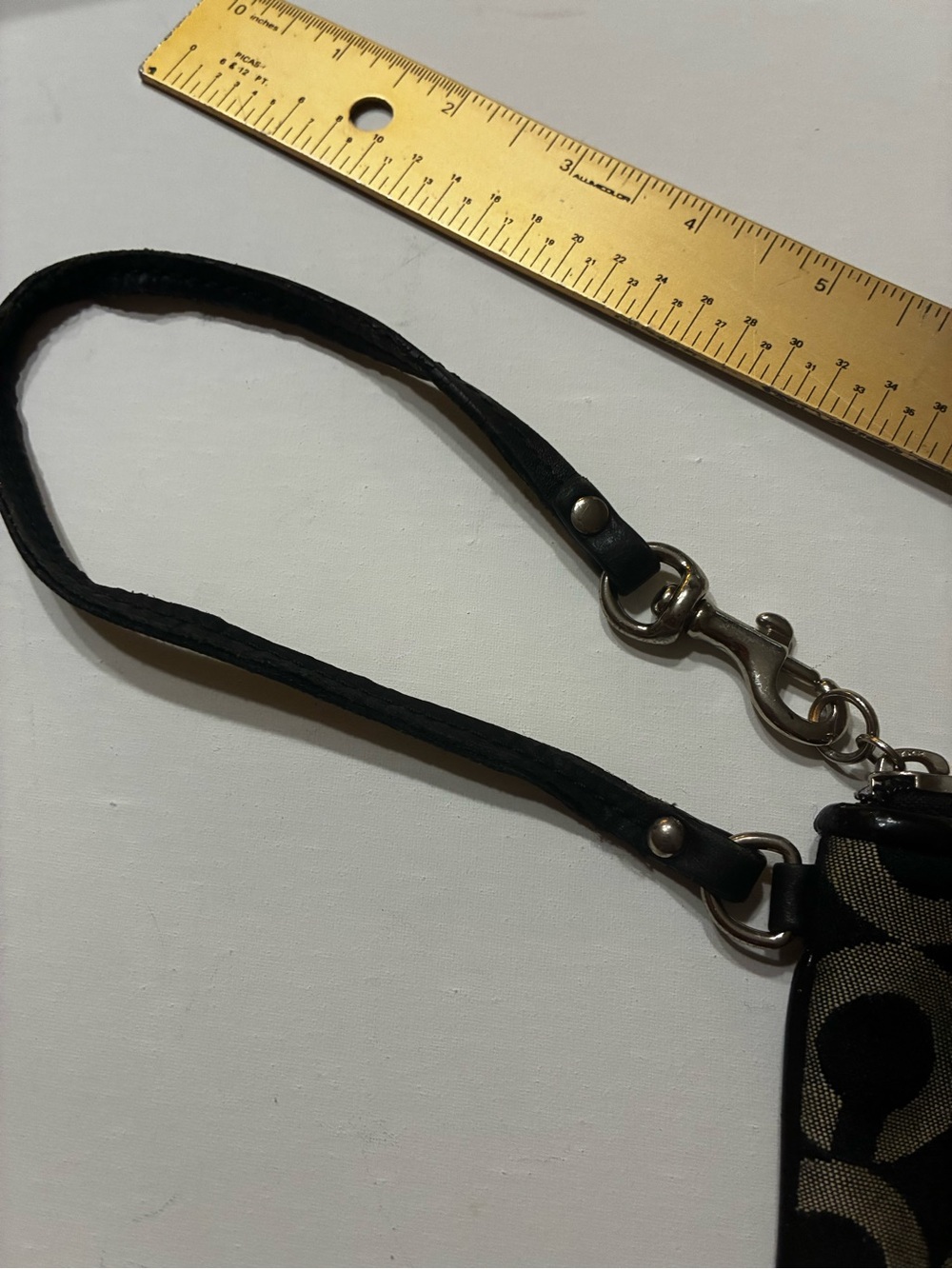 Coach Black Signature C Wristlet/Clutch - Picture 9 of 10